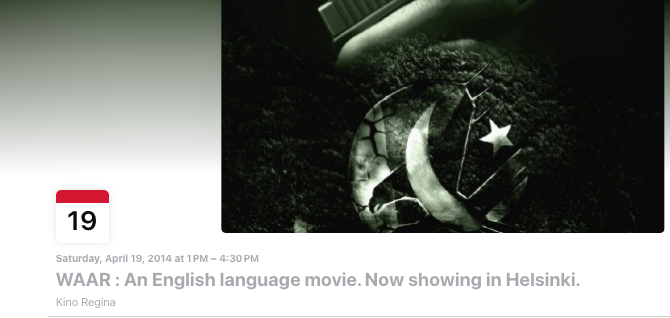 WAAR Movie Screening 2014